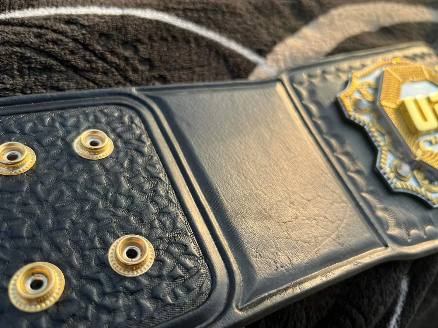 UFC classic championship replica belt side plate